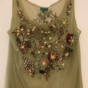 Embroidered Layering Top